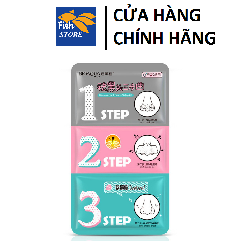 Set lột mụn bioaqua 3 bước sạch sâu hiệu quả