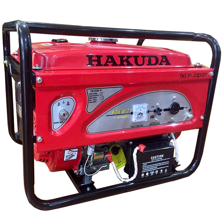 Máy phát điện chạy xăng 3kw hakuda tm3500e