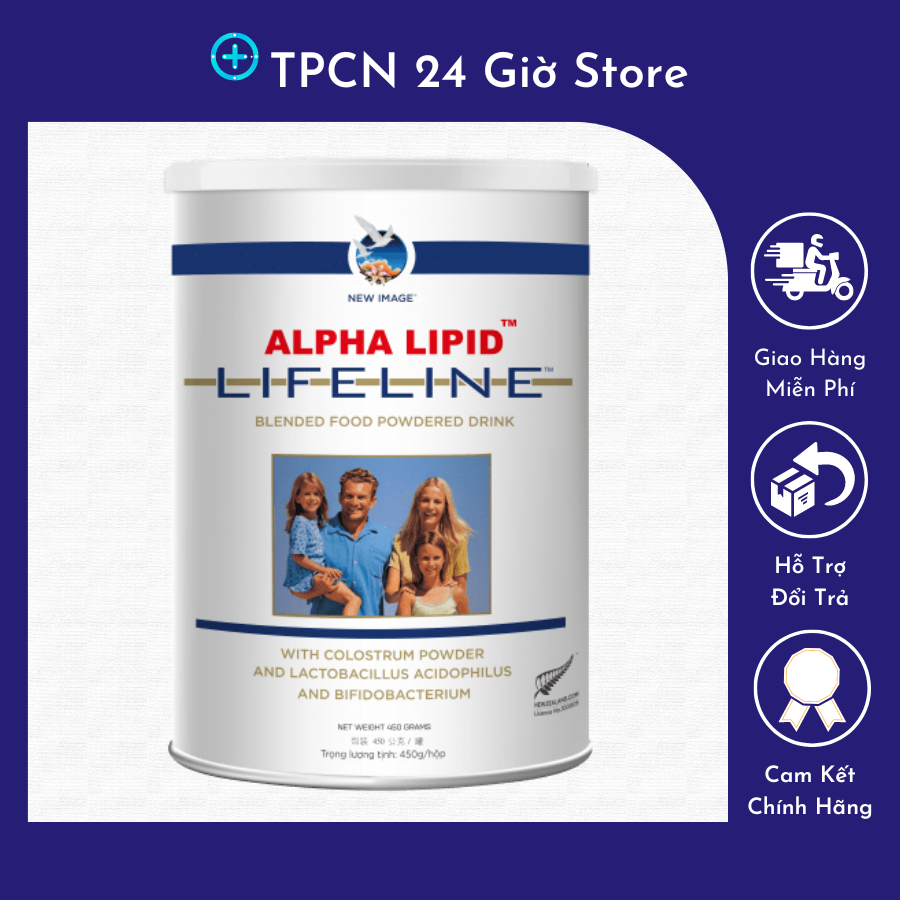 Sữa Non Alpha Lipid Life Line New Zealand 450g có Hoá đơn cty