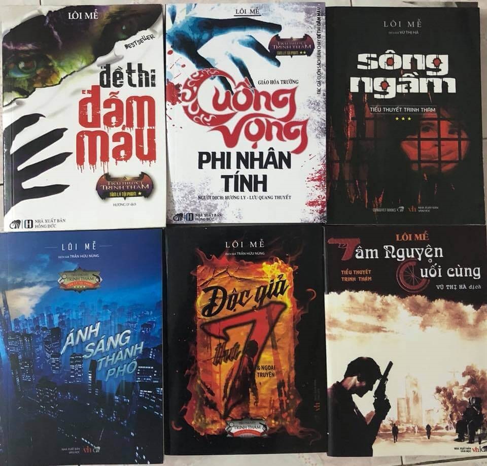 nguyetlinhbook - Combo 6 cuốn - tác giả Lôi Mễ - Đề thi đẫm máu+Cuồng vọng phi nhân tính+Độc giả thứ bảy+Ánh sáng thành phố +Sông ngầm+Tâm nguyện cuối cùng.