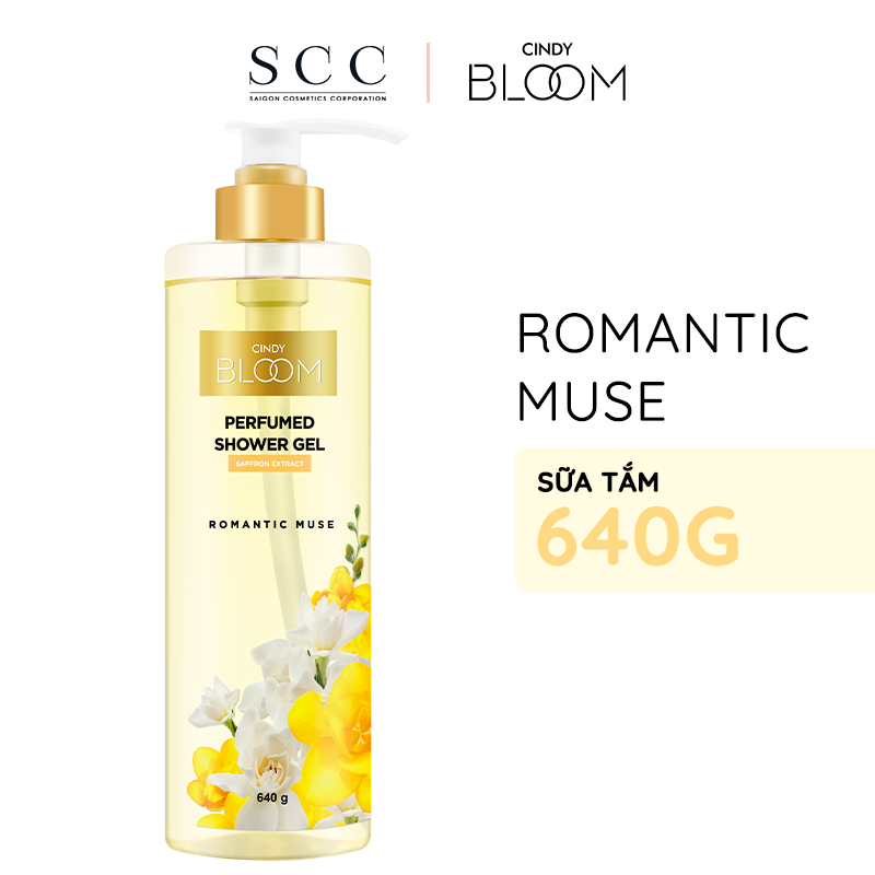 Sữa tắm nước hoa Cindy Bloom Romantic Muse hương quyến rũ lãng mạn 640g