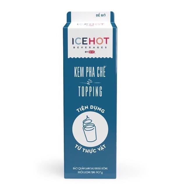 ▧ Kem pha chế Rich’s ICEHOT TOPPING chuyên làm bông kem