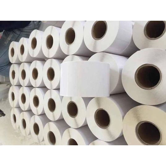 Combo 50 cuộn tem trà sữa 50x30 - tem nhiệt in tem nhãn, in mã vạch 50x30mm - 5x3cm