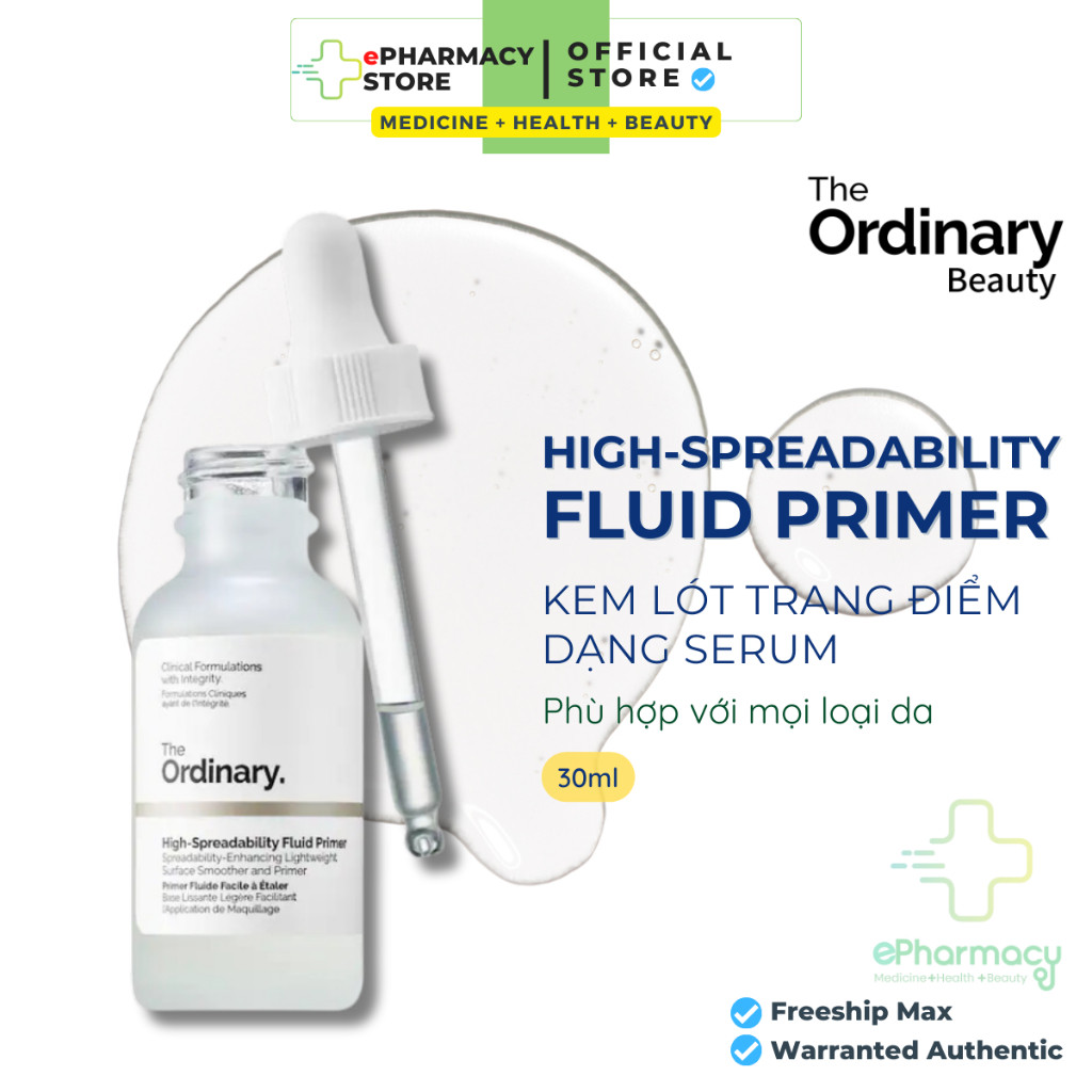 Kem lót trang điểm dạng Serum The Ordinary High-Spreadability Fluid Primer