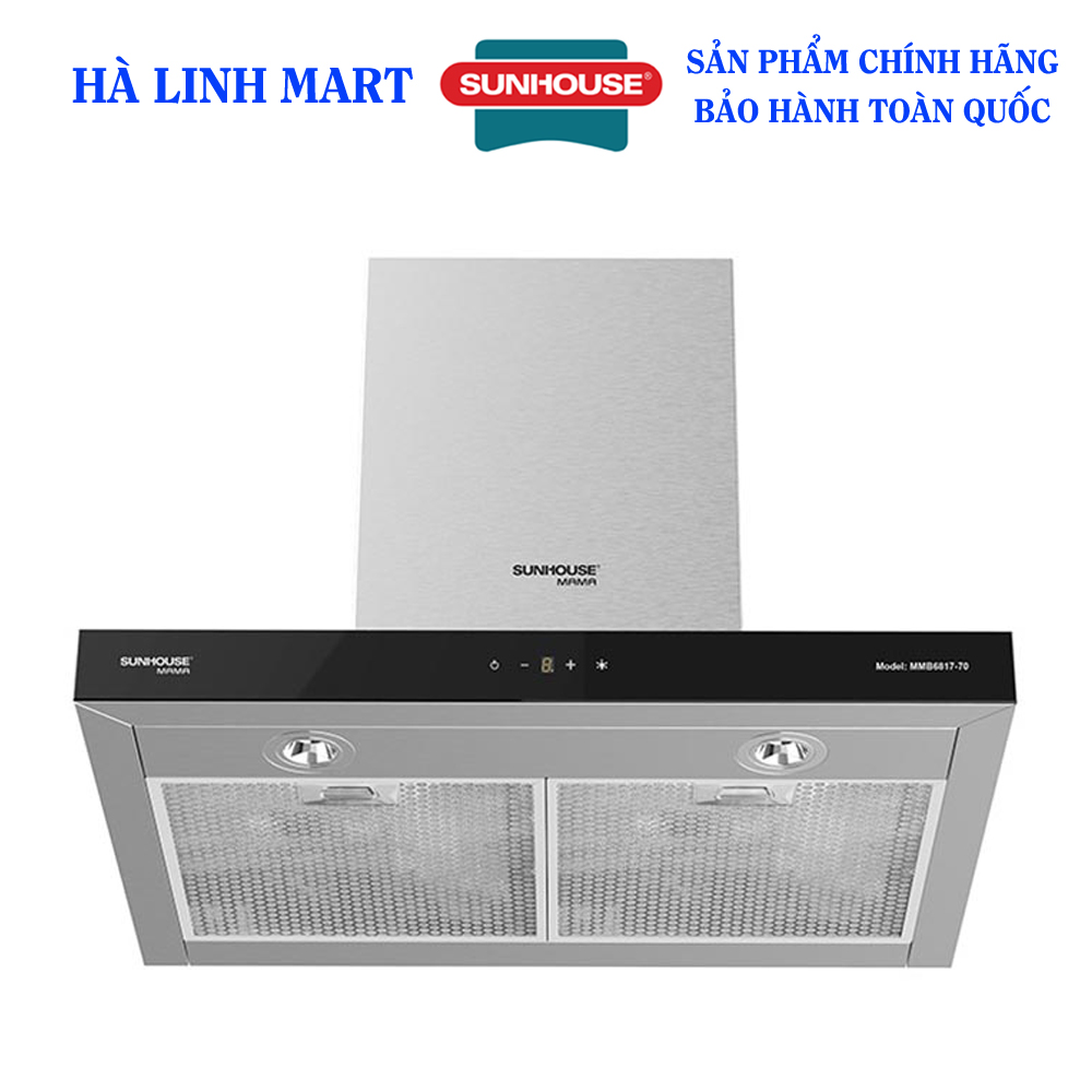 Máy hút mùi cao cấp sunhouse mama mmb6817-70 - máy hút mùi nhà bếp - bảo hành 18 tháng tại nhà