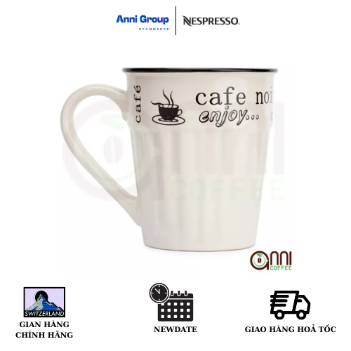 Ly sứ uống cà phê - trà cao cấp xuất Nhật Cafe Relax 400ml Trắng - Chất liệu sứ cao cấp có thể dùng cho lò vi sóng - Thiết kế đơn giản hiện đại - Màu sắc tao nhã phối chữ