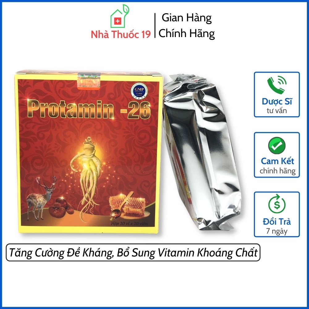 Viên đạm bổ tổng hợp protamin 26 - bồi bổ cơ thể tăng cường sức khỏe ăn ngon ngủ ngon