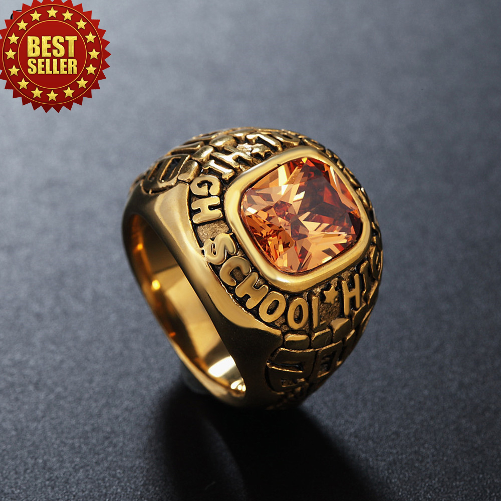 Nhẫn Mỹ High School Sưu Tập-Dùng lâu dài không phai màu