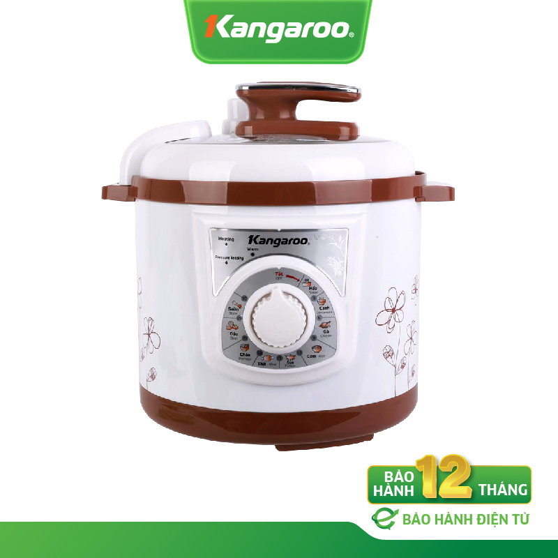 Nồi Áp Suất Kangaroo KG136 - Dung tích 6L - 9 chức năng - Hàng chính hãng