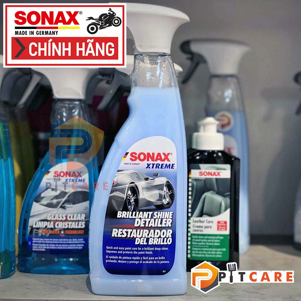 Chai xịt bóng nhanh sonax xtreme brilliant shine detailer 287400 750ml dưỡng bóng sơn xe hiệu quả cao