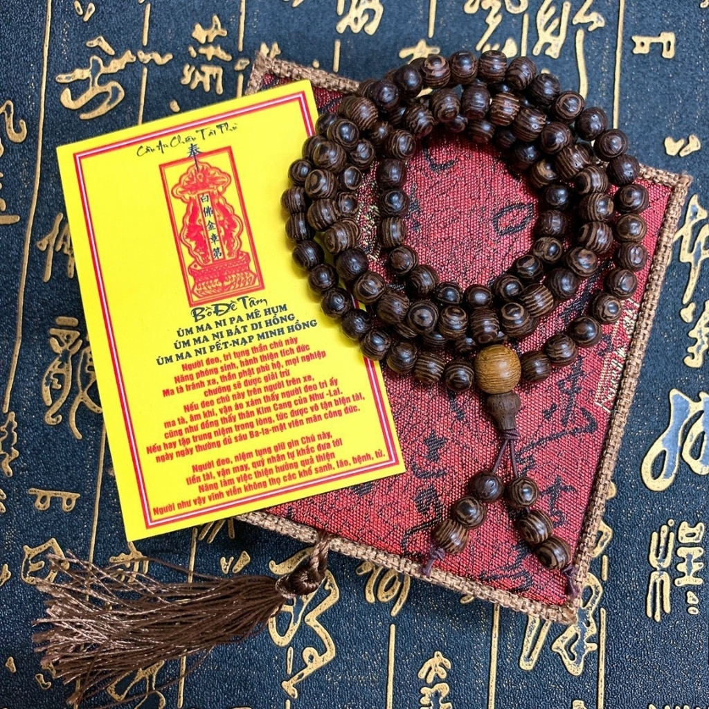 Vòng Chuỗi 108 Quế Phụng vòng tay chuỗi đeo tay Nữ + Nam vòng tràng hạt tự nhiên thơm dịu nhẹ, giúp đoạn trừ ưu phiền, mang lại may mắn, bình an, tài lộc - Mã 17