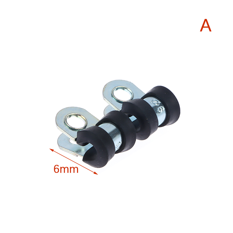 2 cái cao su và thép không gỉ lót P đoạn cáp gắn vòng kẹp ống mới