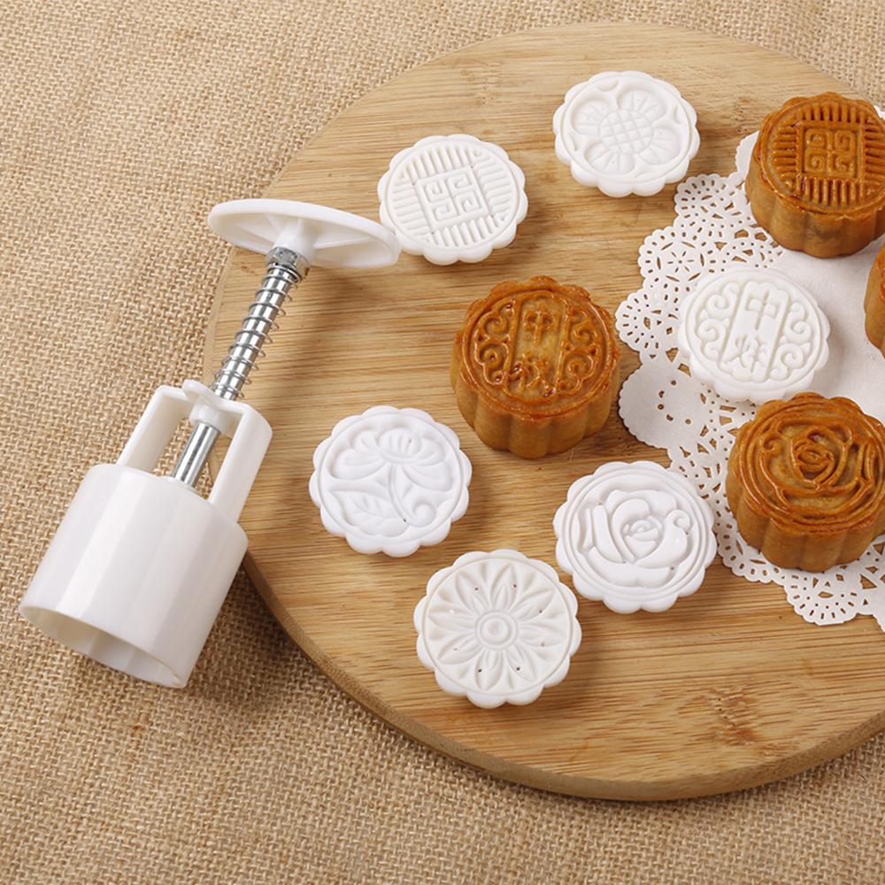 Khuôn làm bánh 90 - 120gr hình TRÒN / VUÔNG (4 khuôn 4 x 6cm) làm bánh dẻo bánh nướng xôi oản