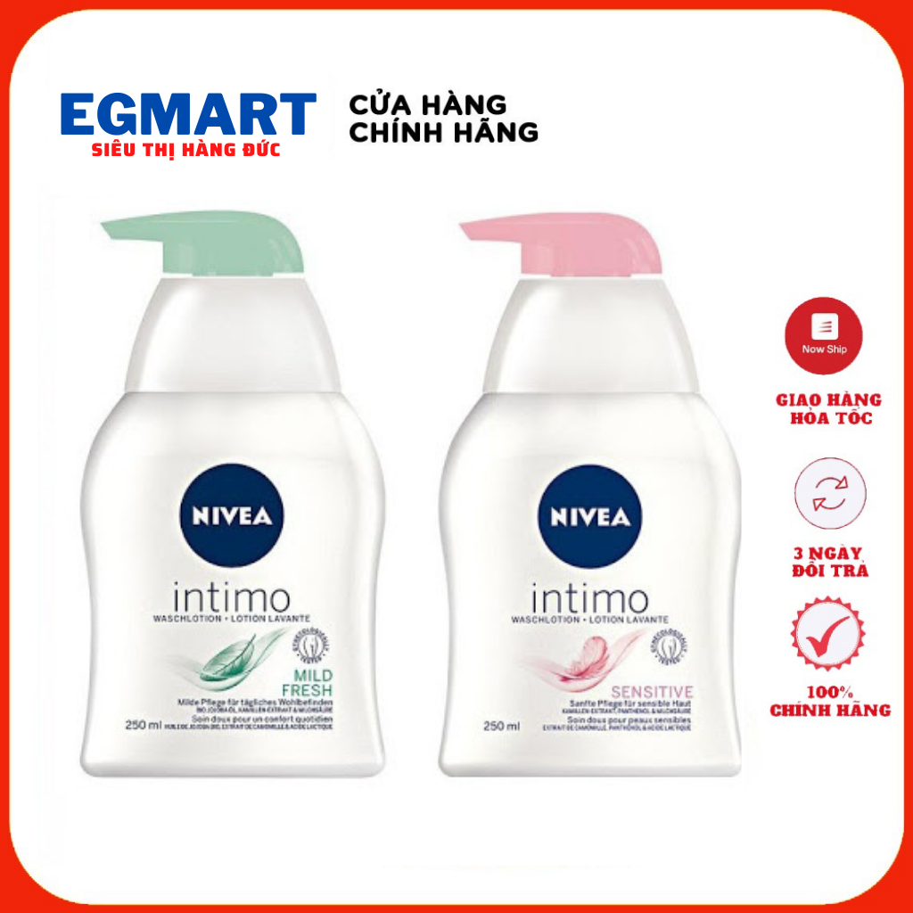 Dung dịch vệ sinh phụ nữ Nivea intimo 250ml-Nội Địa Đức