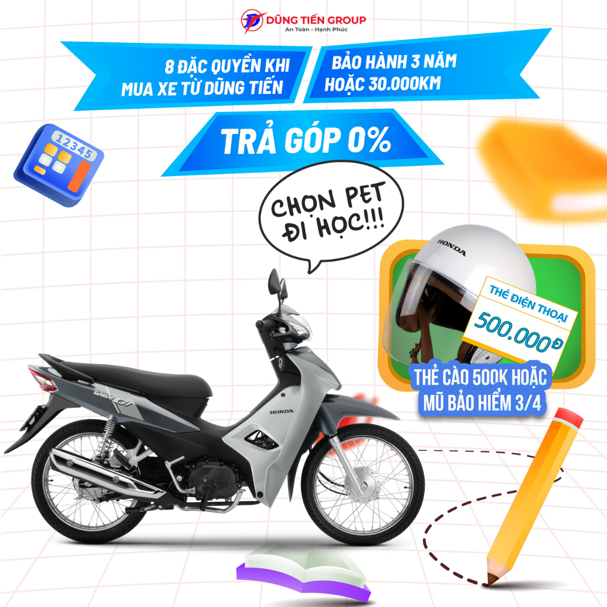 Xe Máy Honda Wave Alpha Phiên Bản Cổ Điển 2024
