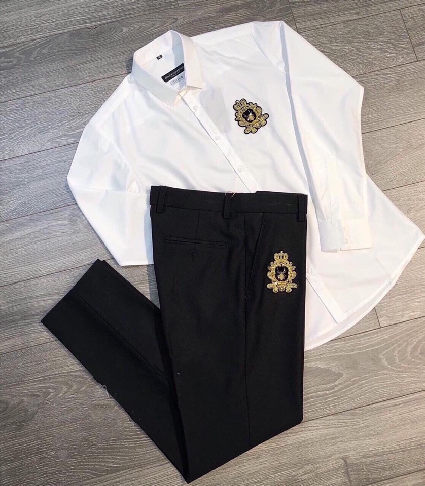 ( 1 Quần + 1 Áo)Combo Quần Tây Áo Sơ Mi Nam Nữ Cao cấp, áo sơ mi học sinh - Phong cách hàn quốc