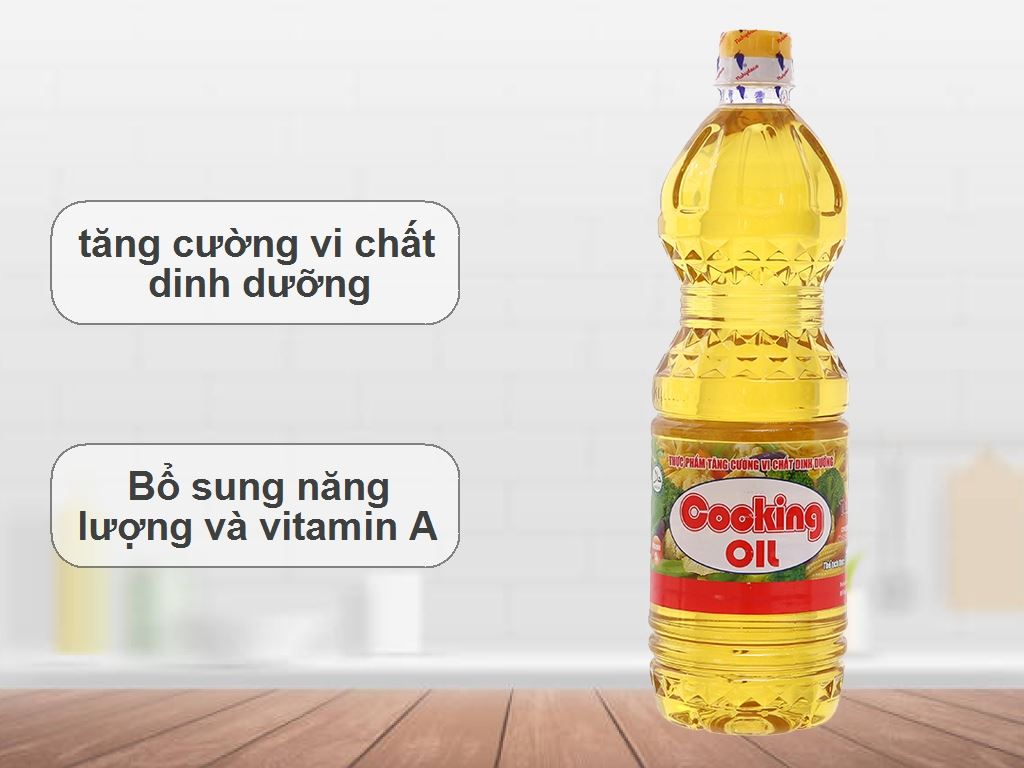 Dầu thực vật Nakydaco Cooking Oil chai 1 lít