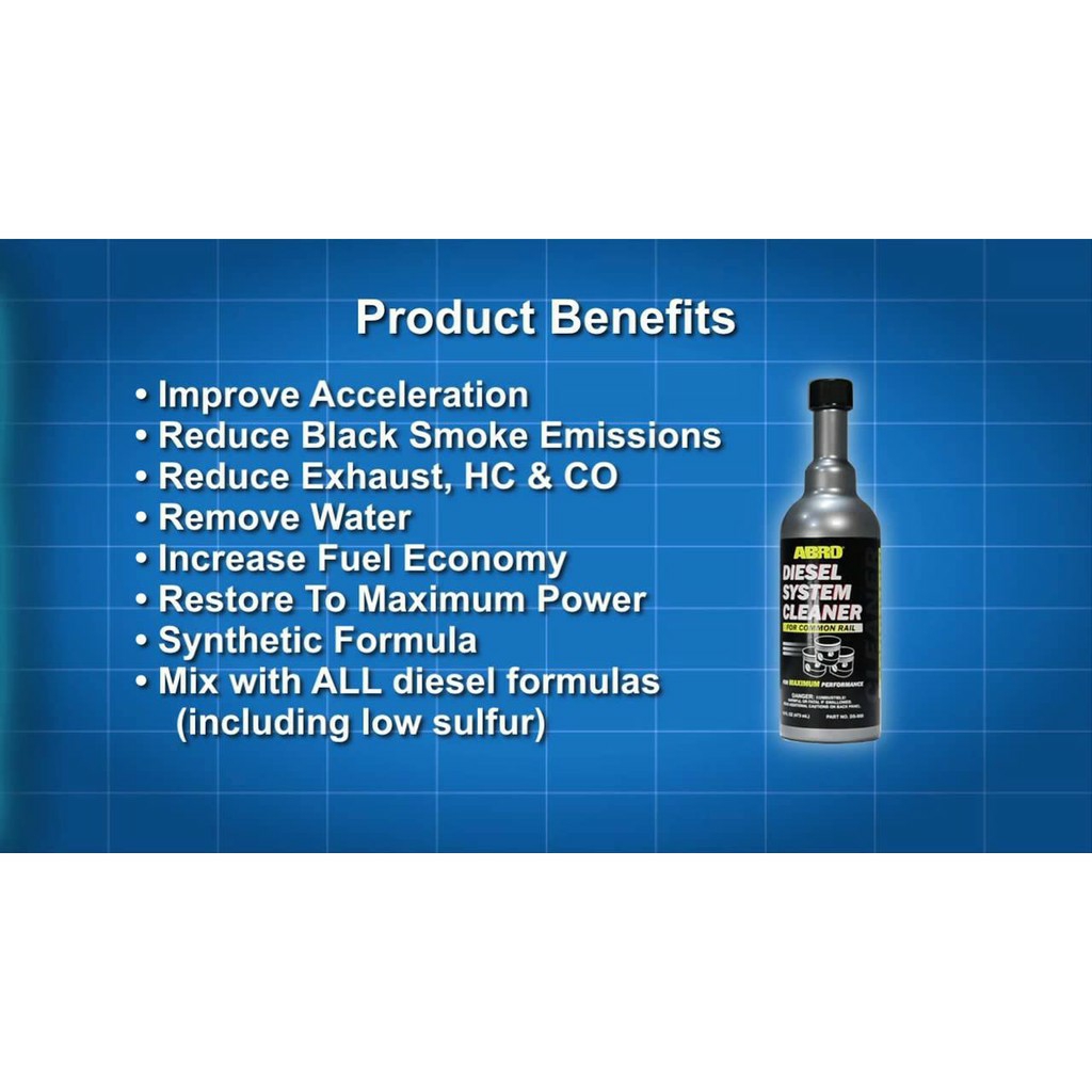Dung Dịch Súc Béc Hệ Thống Nhiên Liệu Dầu Động Cơ Ô Tô ABRO-DIESEL SYSTEM CLEANER 473ml