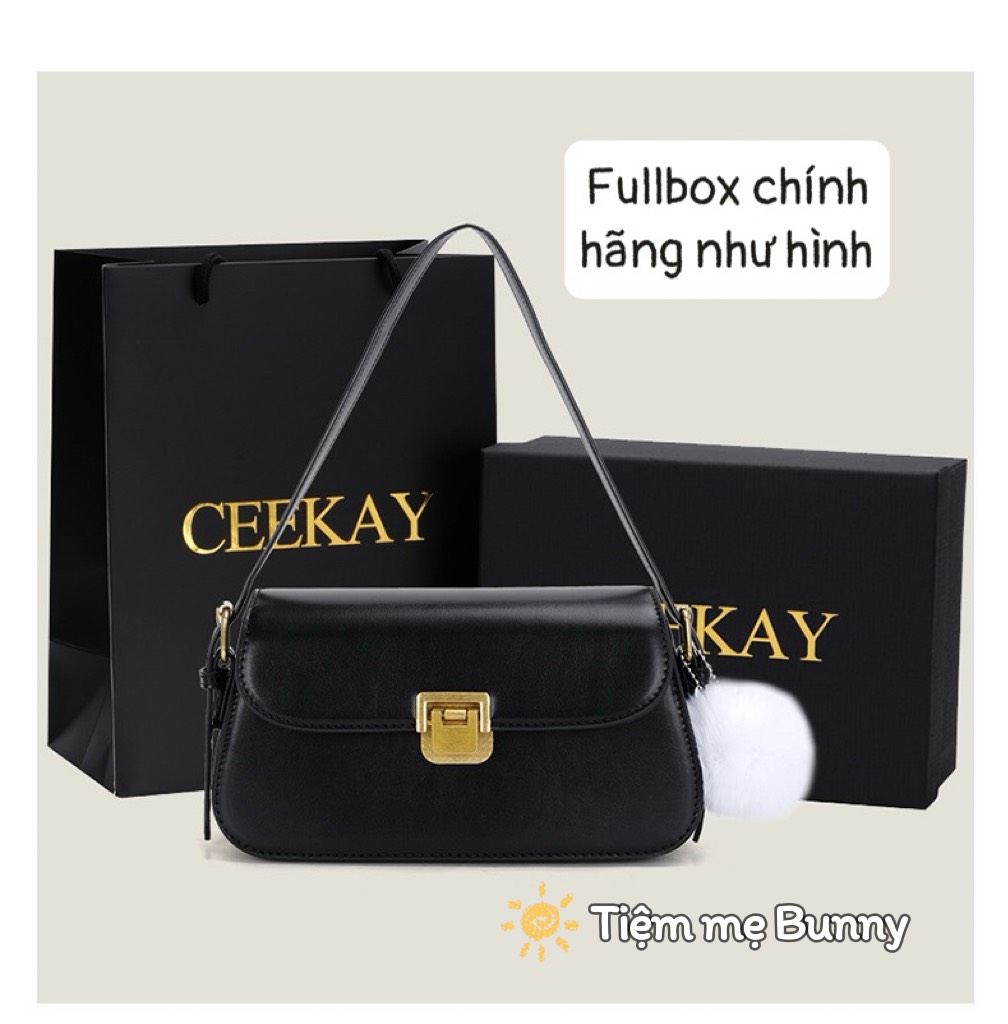 Fullbox hãng chính hãng ceekay - túi xách kẹp nách hãng ceekay siêu đẹp, túi xách nữ mẫu mới 2023