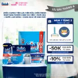 [Mới] Combo tiện lợi: Viên Rửa Chén Finish Nhật Bản Power Cube 100 Viên+ Muối 2kg+ Nước Làm Bóng + Dung dịch vệ sinh máy