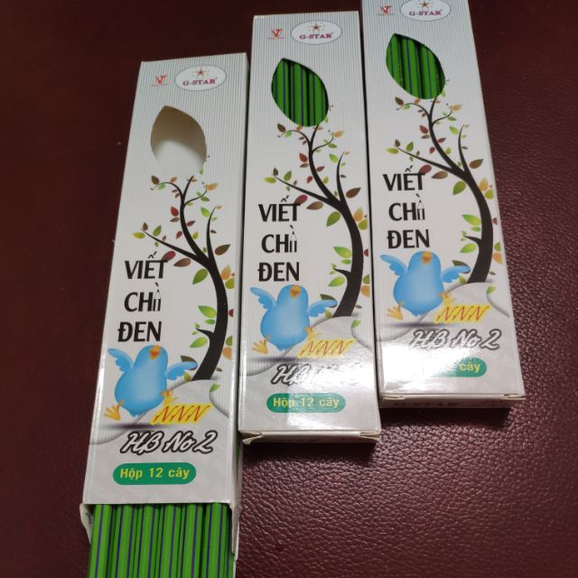 12 cây bút chì dẻo HB No2 NNN