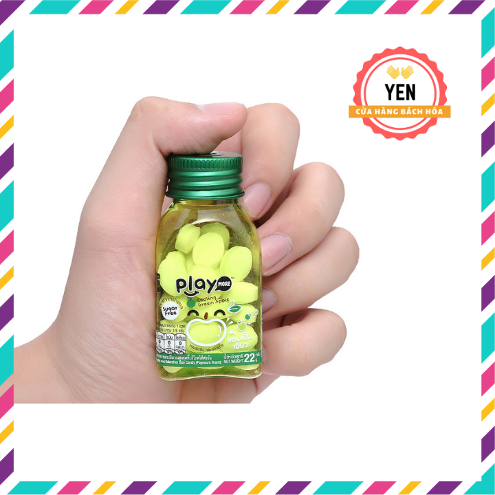 [HCM]Kẹo ngậm Playmore Thái Lan vị táo xanh siêu ngon bán lẻ loại 22g