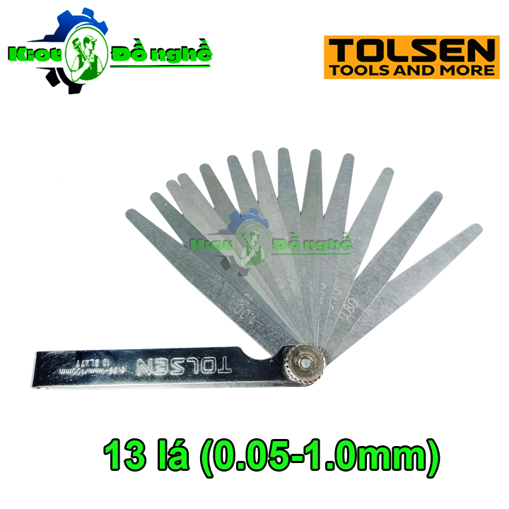 Thước lá đo khe hở tolsen 35044 - thước căn lá đo các kích thước 0.05-1mm - kiot đồ nghề