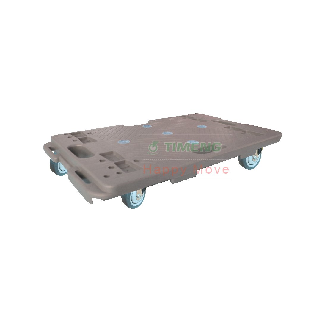 Xe đẩy dolly fibertech không tay cầm, xe đẩy có bánh xe, xe đẩy hàng 4 bánh, xe đẩy sàn nhựa 4 bánh dùng cho đồ nội thất, đồ gia dụng - Happy Move