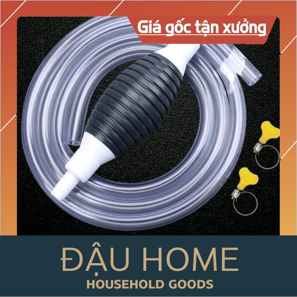 Dụng Cụ Vòi Bơm Hút Bóp Tay Xăng Dầu, Rượu, Nước, Bể Cá - Đậu Home