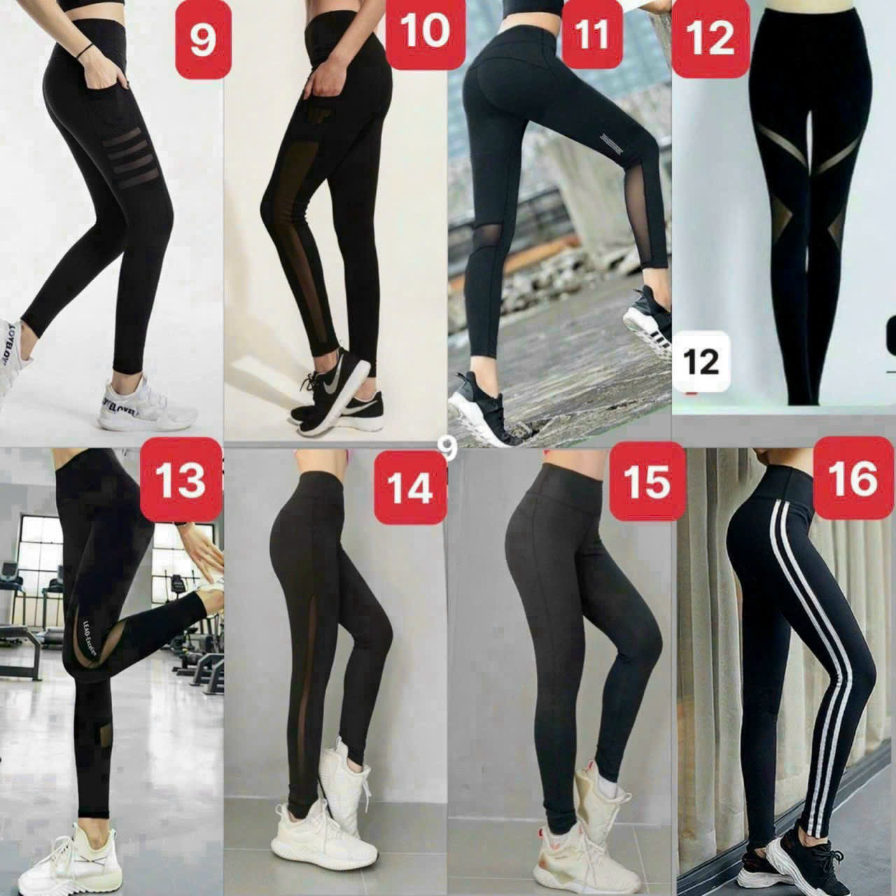 Quần dài thể thao tập gym yoga phối lưới chất thun co giãn 4 chiều