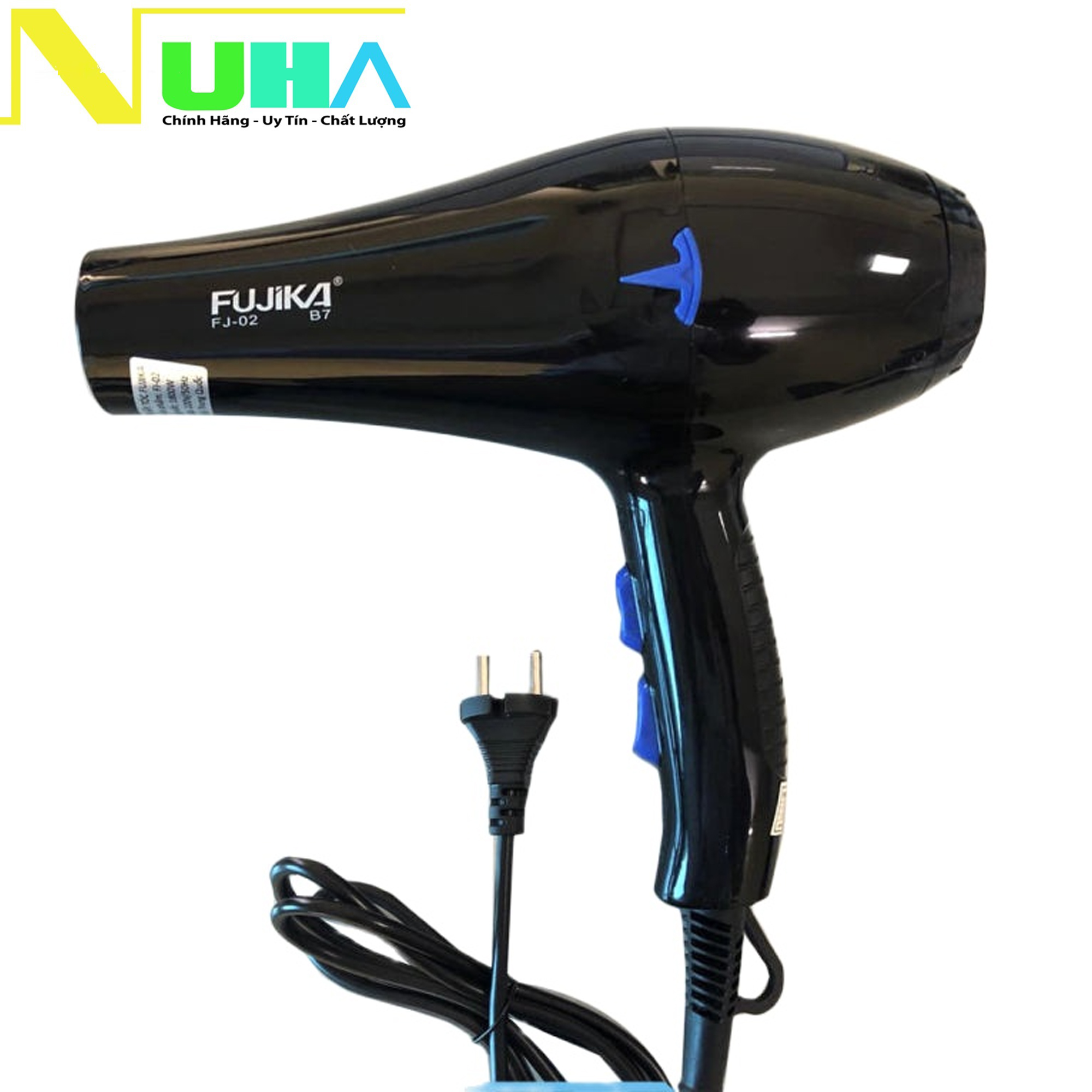 Máy sấy tóc 1800w fujika fj-02 b7 với 3 chế độ sấy có móc treo tiện lợi chuyên dụng cho gia đìnhcho quán-bảo hành 12 tháng - dự kiến giao 24/6