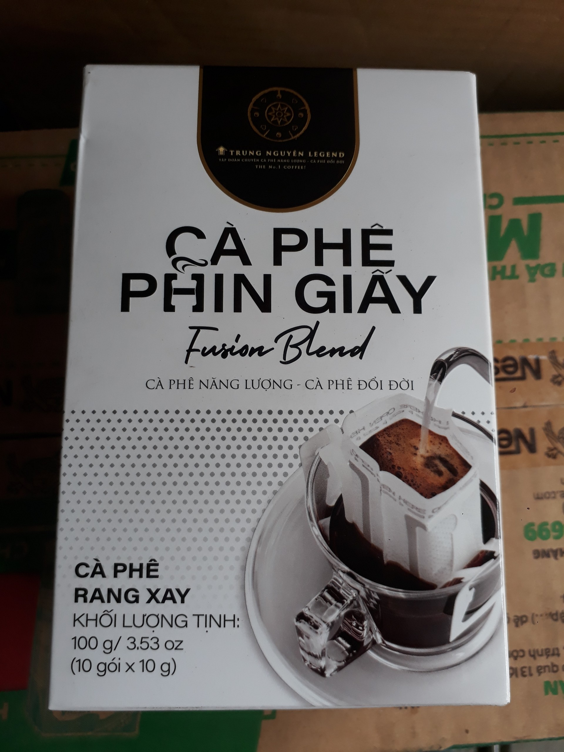 [HCM]Cà phê phin giấy Trung Nguyên Legend Fusion Blend Hộp 10 gói