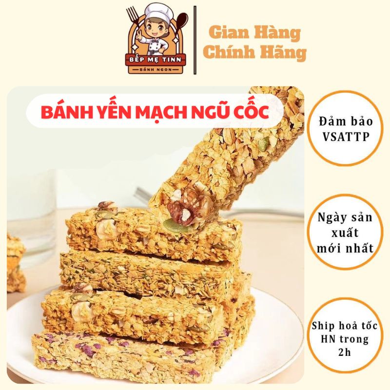 Bánh Yến Mạch Ngũ Cốc Thơm Ngon, Thành Phần Tự Nhiên Tốt Cho Mọi Người