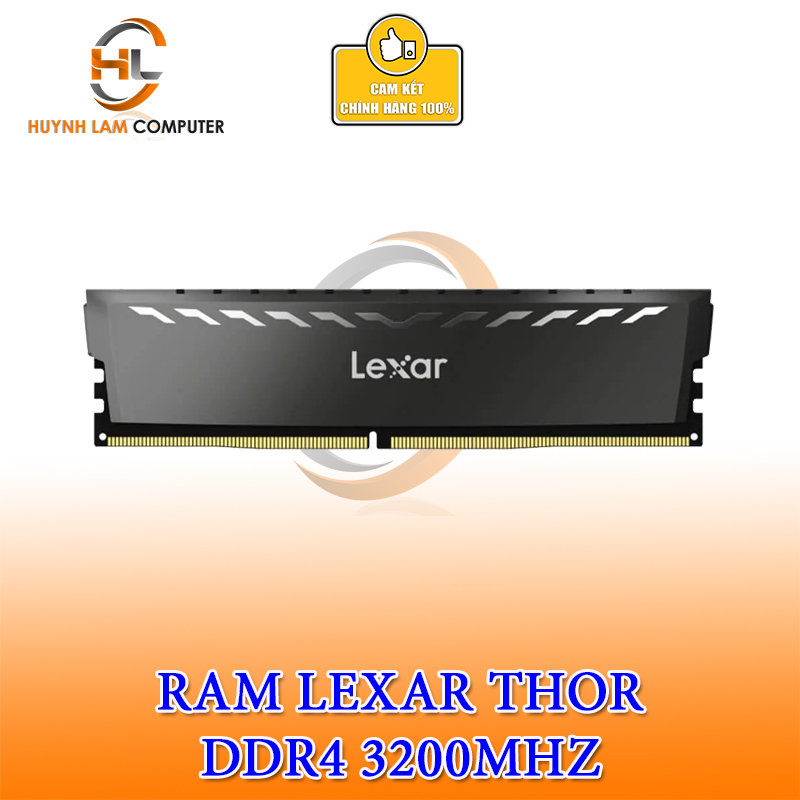 Ram Lexar 8Gb Thor 3200Mhz DDR4 Tản dày XÁM ĐEN - Hàng chính hãng