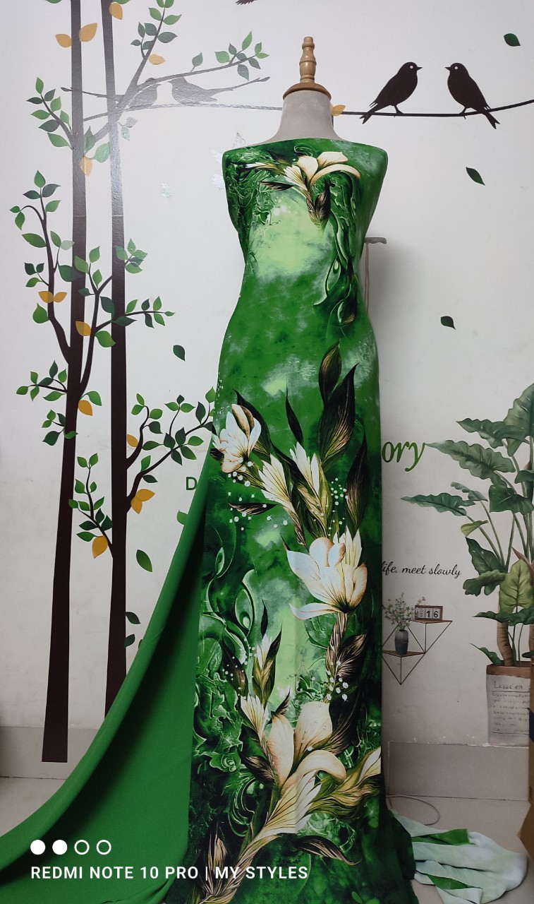 Vải áo dài đẹp lụa Thái Tuấn, sản phẩm thiết kế độc quyền