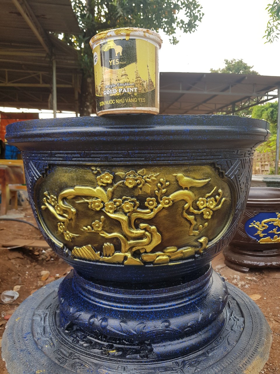 Sơn nhũ đồng hệ nước - Lon 400gam