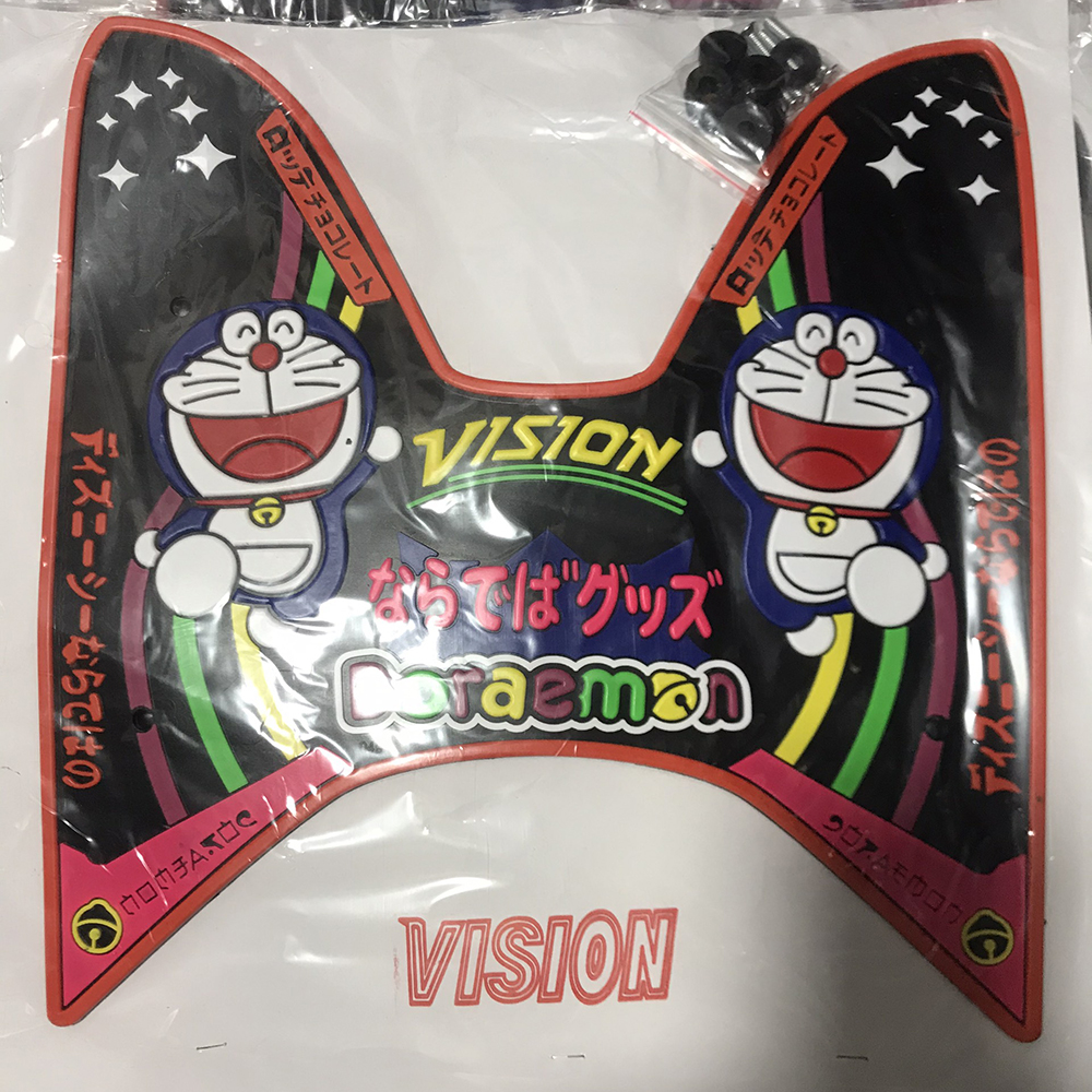 Thảm lót chân Doraemon gắn như zin cho Honda Vision 2019 về trước