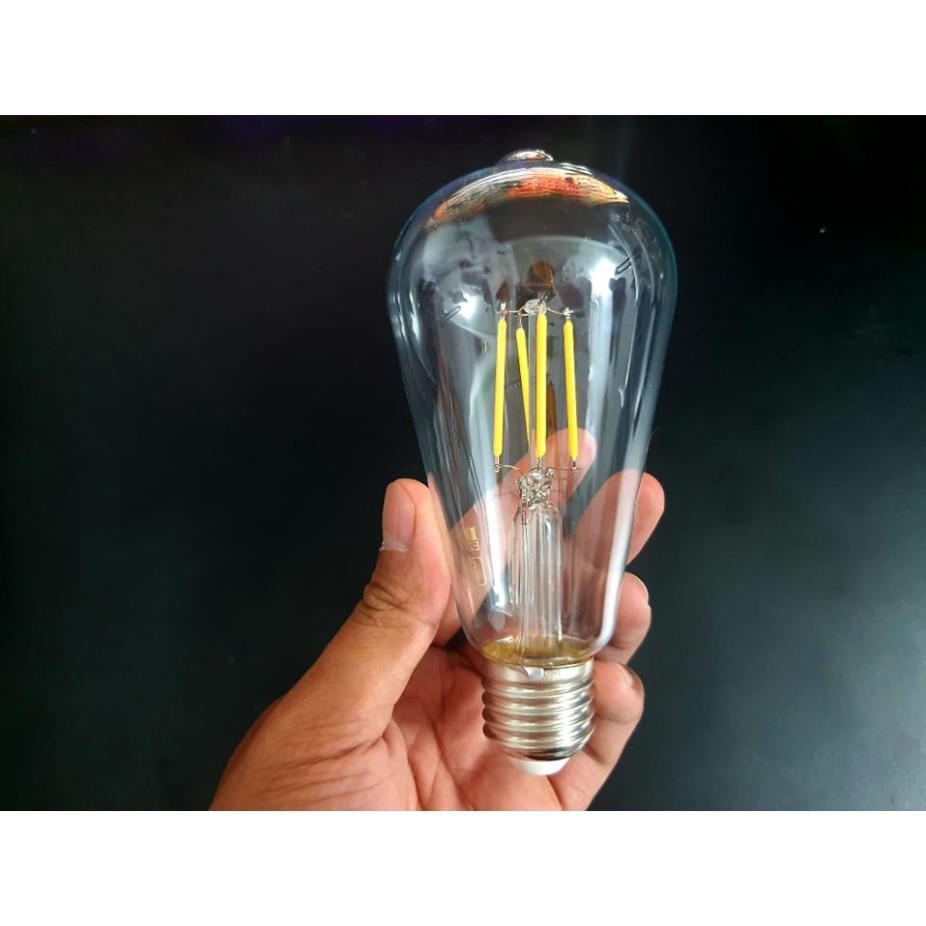 Đèn led edison st64 màu vàng, tiết kiệm điện, trang trí nội thất, đẹp, tiết kiệm điện