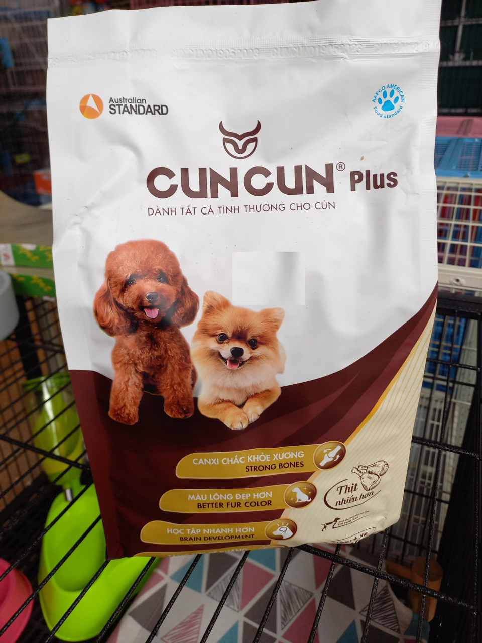 Cho chó hạt tươi cuncun plus++