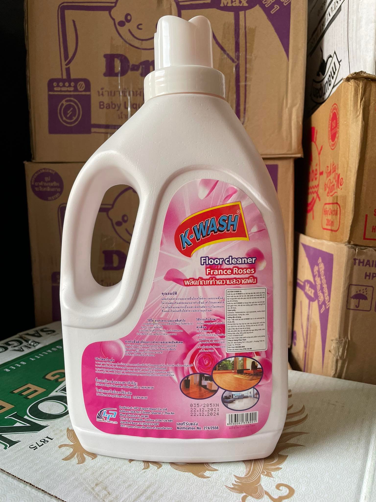 Nước Lau sàn KWash sàn xuất theo công nghệ thái lan 3000ml
