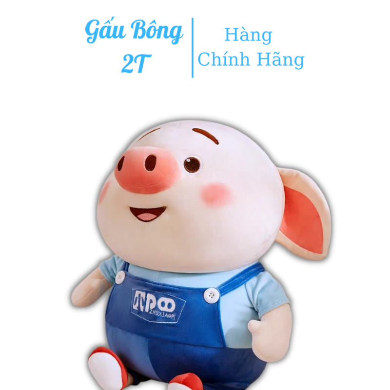 Gấu bông gối ôm heo lợn tiktok thú nhồi bông heo tiktok đáng yêu vải nhung mềm mịn lót bông gòn cao cấp