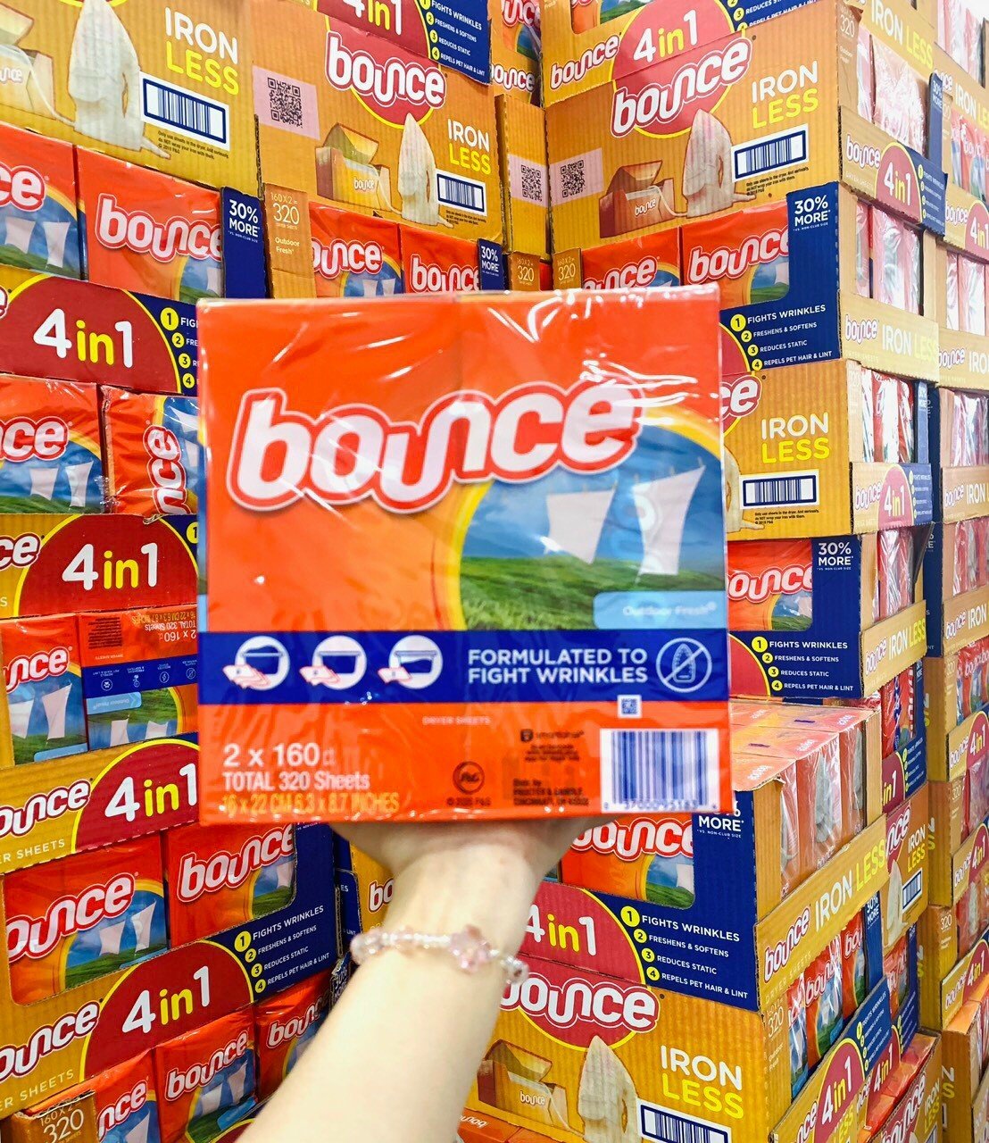 Hộp Giấy thơm quần áo Bounce của Mỹ -