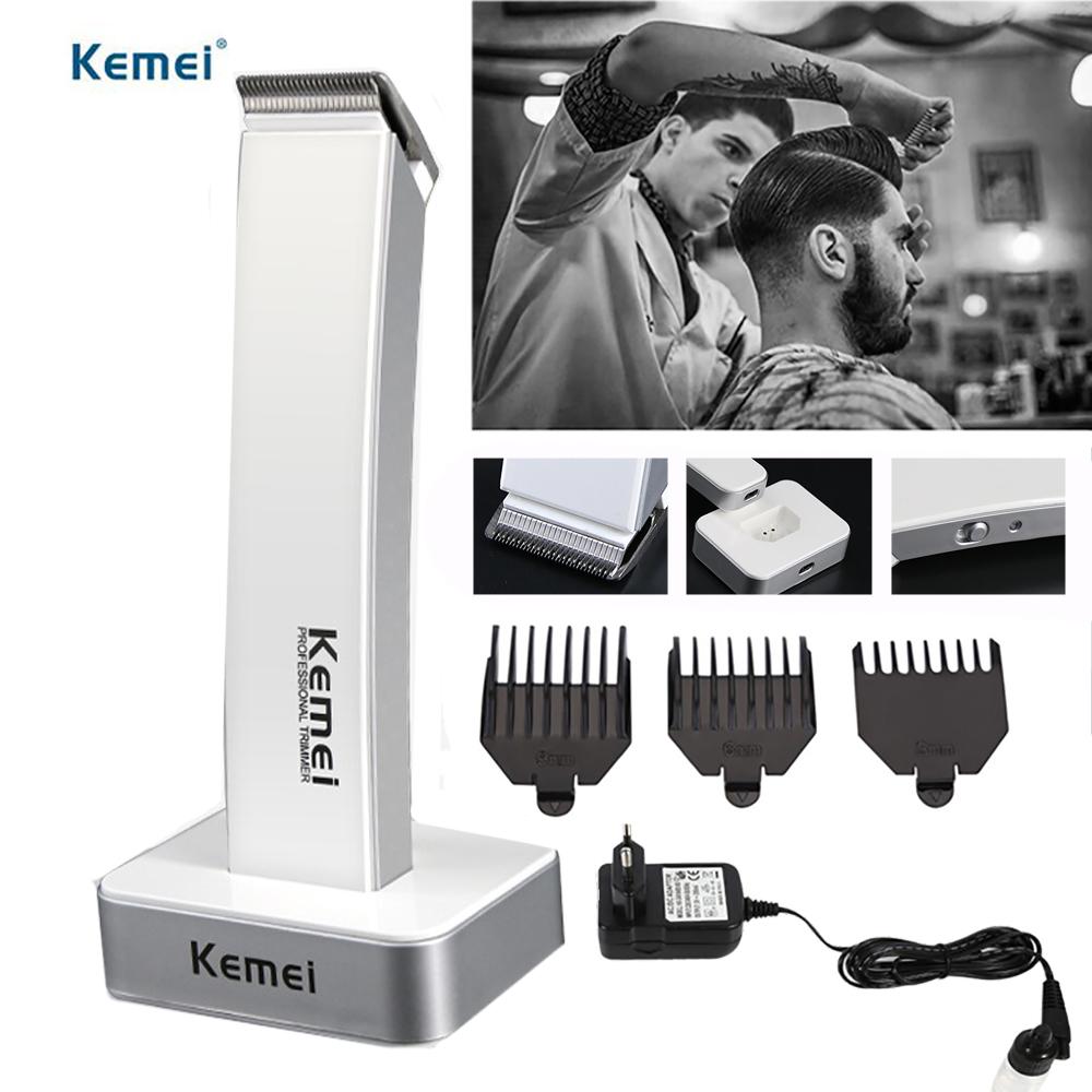 Tăng đơ cắt tóc, Tông đơ cắt tóc Kemei KM-619 -AL cao cấp, Thiết Kế Kiểu Dáng Thời Trang Nhỏ Gọn, Dung Lượng Pin Lớn, Tông Đơ Cắt Tóc Kemei Km-619 Không Dây, Mũi Dao Cắt Sát + Tặng Ngay 3 Lược Rời, Bảo Hành 12 Tháng.