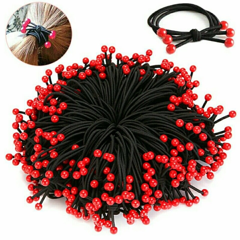 Sỉ 100 dây cột tóc chery 3 hột tua phong cách hàn quốc siêu dễ thương