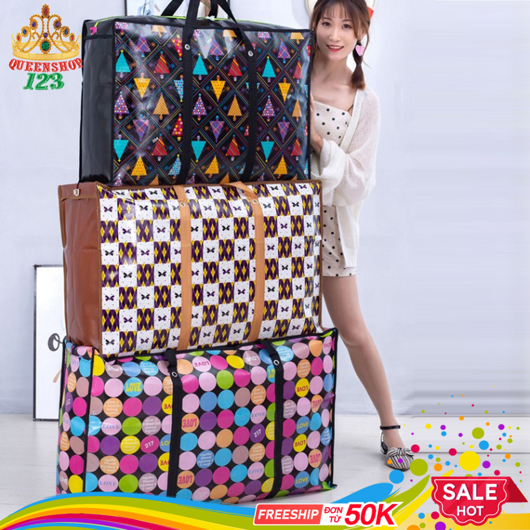 Túi bạt siêu rẻ. Túi bạt đựng chăn quần áo mọi kích thước siêu bền chống nước. Vật dụng không thể khi di chuyển, dọn nhà, cất đồ