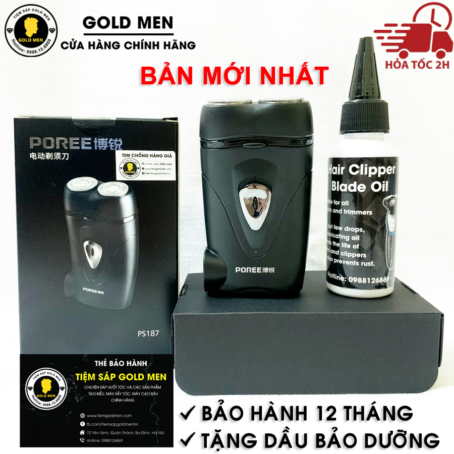 Máy cạo râu poree ps187 bh 12 tháng