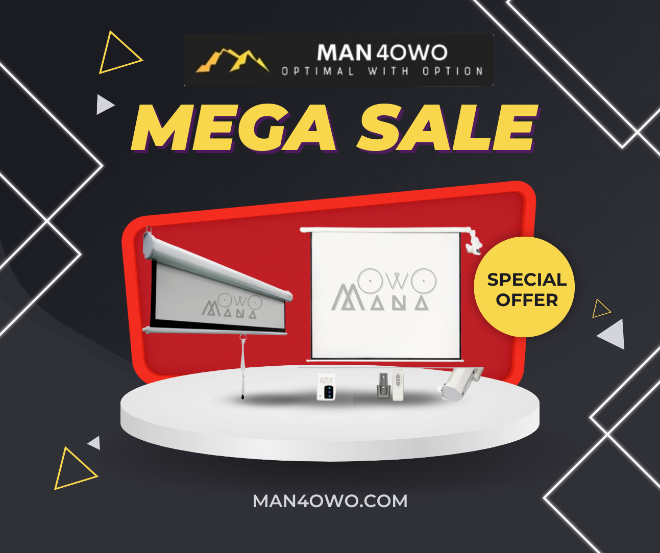 Màn chiếu treo tường, dalite matte white, 100inch 120inch 140inch tỷ lệ 4:3