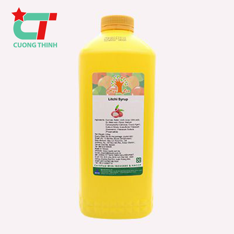 Siro đài loan maulin bình 2kg5 đủ vị - vải