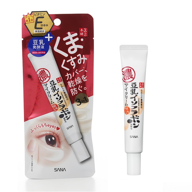 Kem Giảm Thâm, Tan Bọng Mắt SANA Nameraka Wrinkle Eye Cream 3in1 20g
