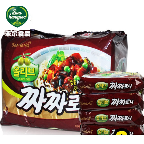 Lốc 5 Gói Mì Tương Đen Samyang Dầu Olive Hàn Quốc